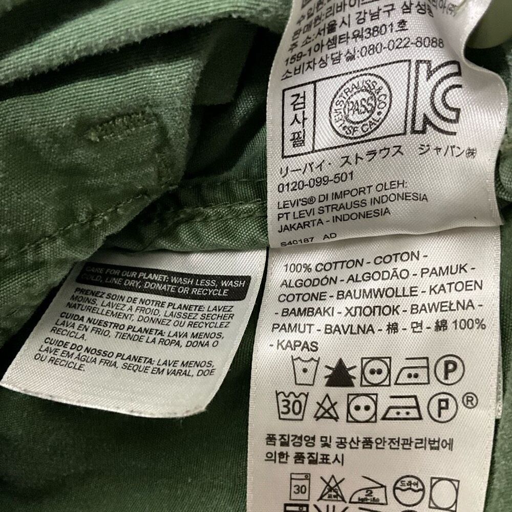 LEVI’S Green Canvas Jacket - Picture 5 of 5